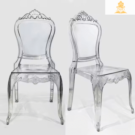 Clear Ghost Victorian Chair