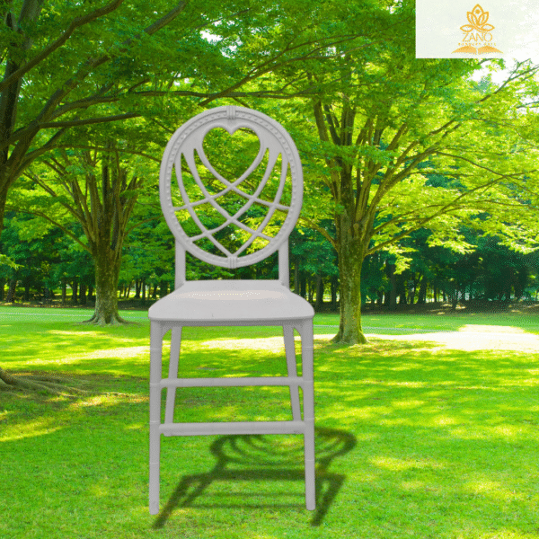 White Heart-Back Chiavari Chair - Image 2