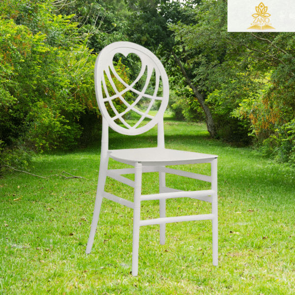 White Heart-Back Chiavari Chair - Image 4