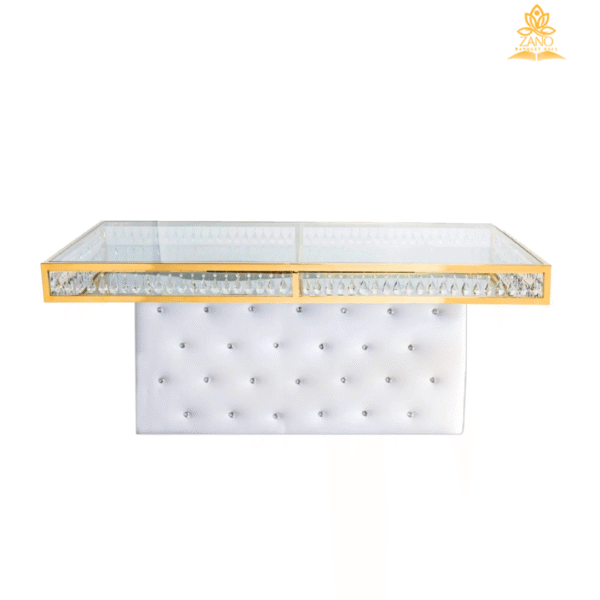 Imperial Gold & Crystal Chandelier Dining Table - Image 6