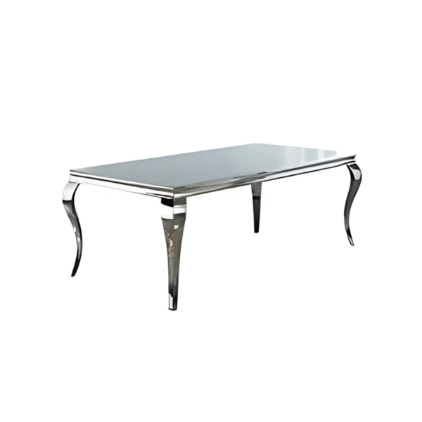 Luxury Mirror Dining Rectangular Table - Image 3
